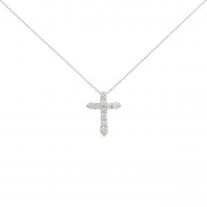 PT900/PT850 クロス ダイヤモンド ネックレス 0.50CT