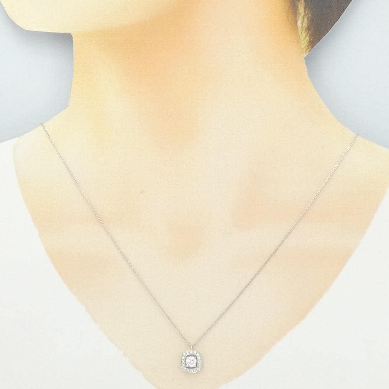 PT900/PT850 ダイヤモンド ネックレス 0.333CT