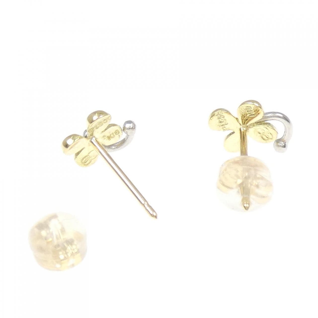 K18YG/PT900 ピアス