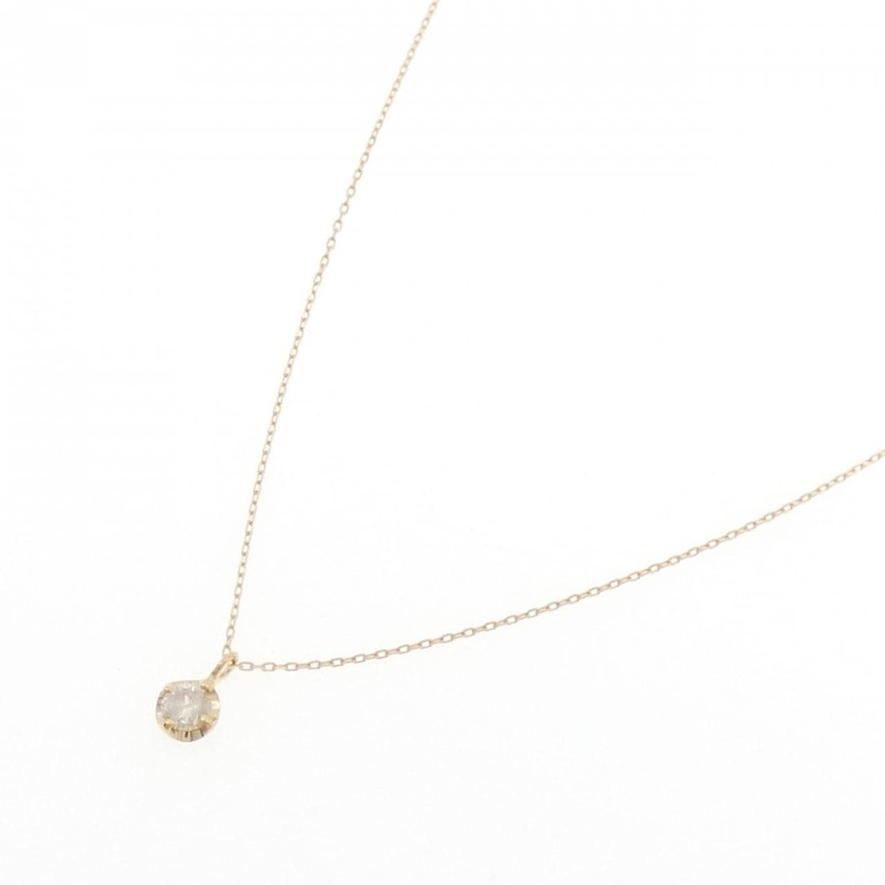 K18YG ダイヤモンド ネックレス 0.15CT