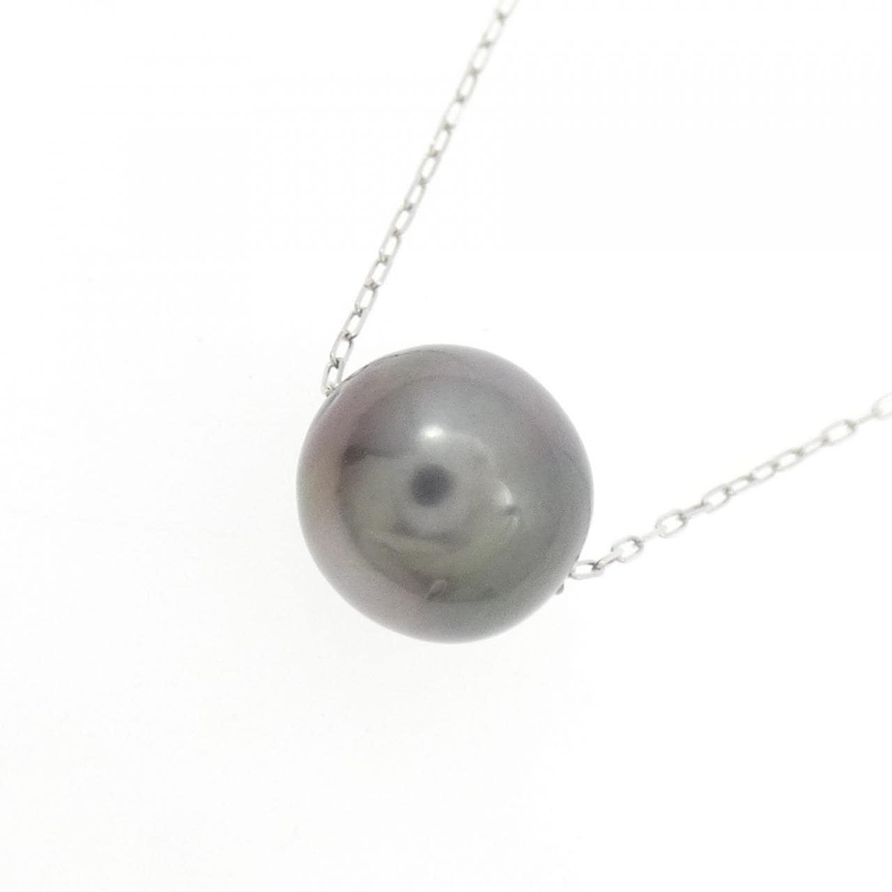 K10WG 黒蝶パール ネックレス 9.6mm