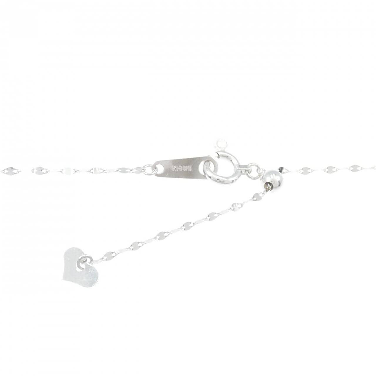 K18WG ダイヤモンド ネックレス 0.25CT