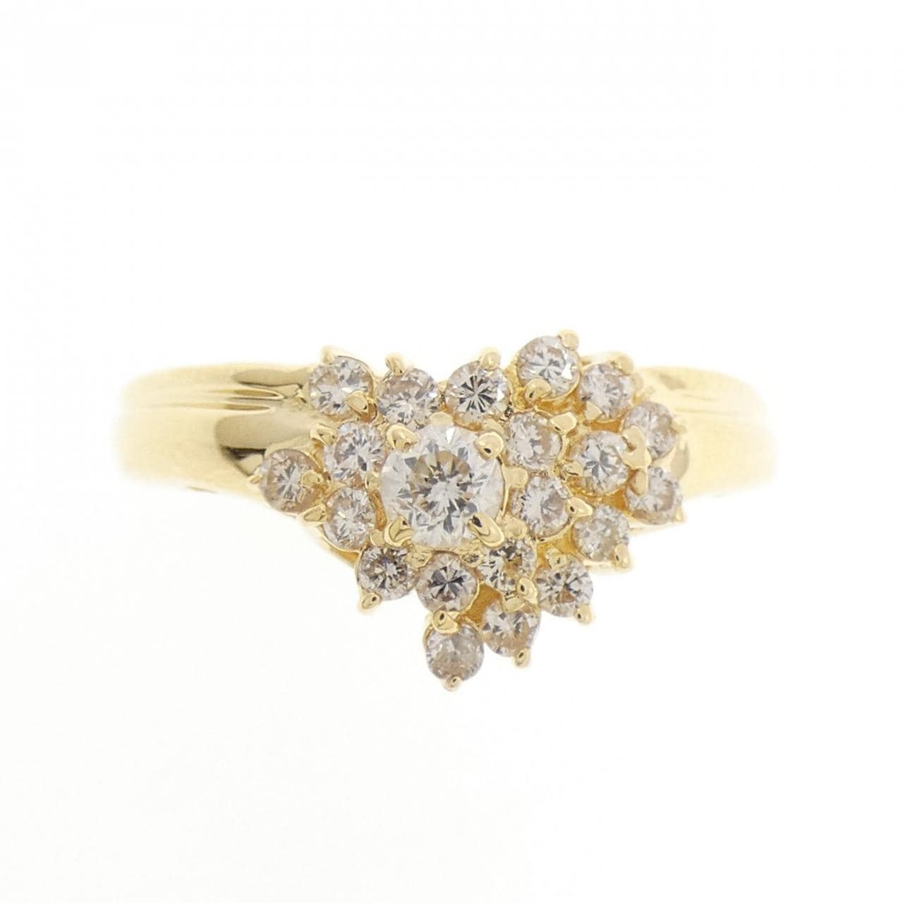 K18YG ダイヤモンド リング 0.48CT