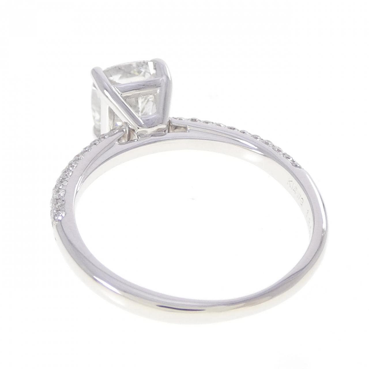 K14WG ダイヤモンド リング 1.893CT I SI2 ファンシーカット