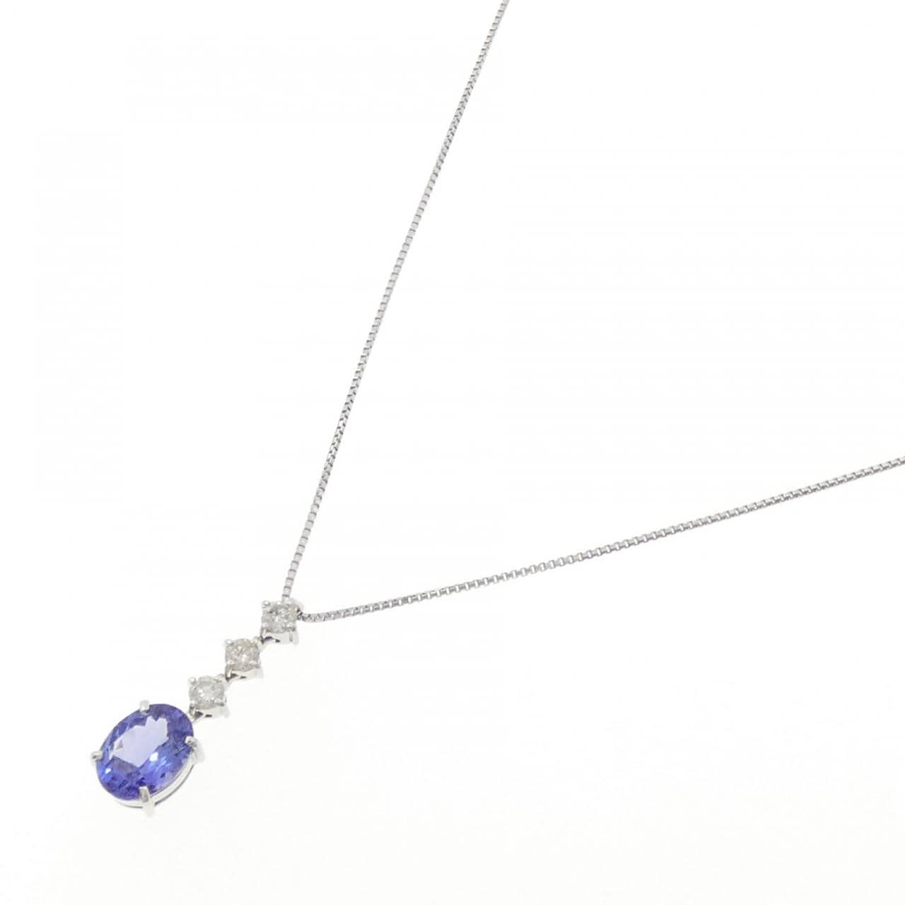 PT900/PT850 タンザナイト ネックレス 1.47CT