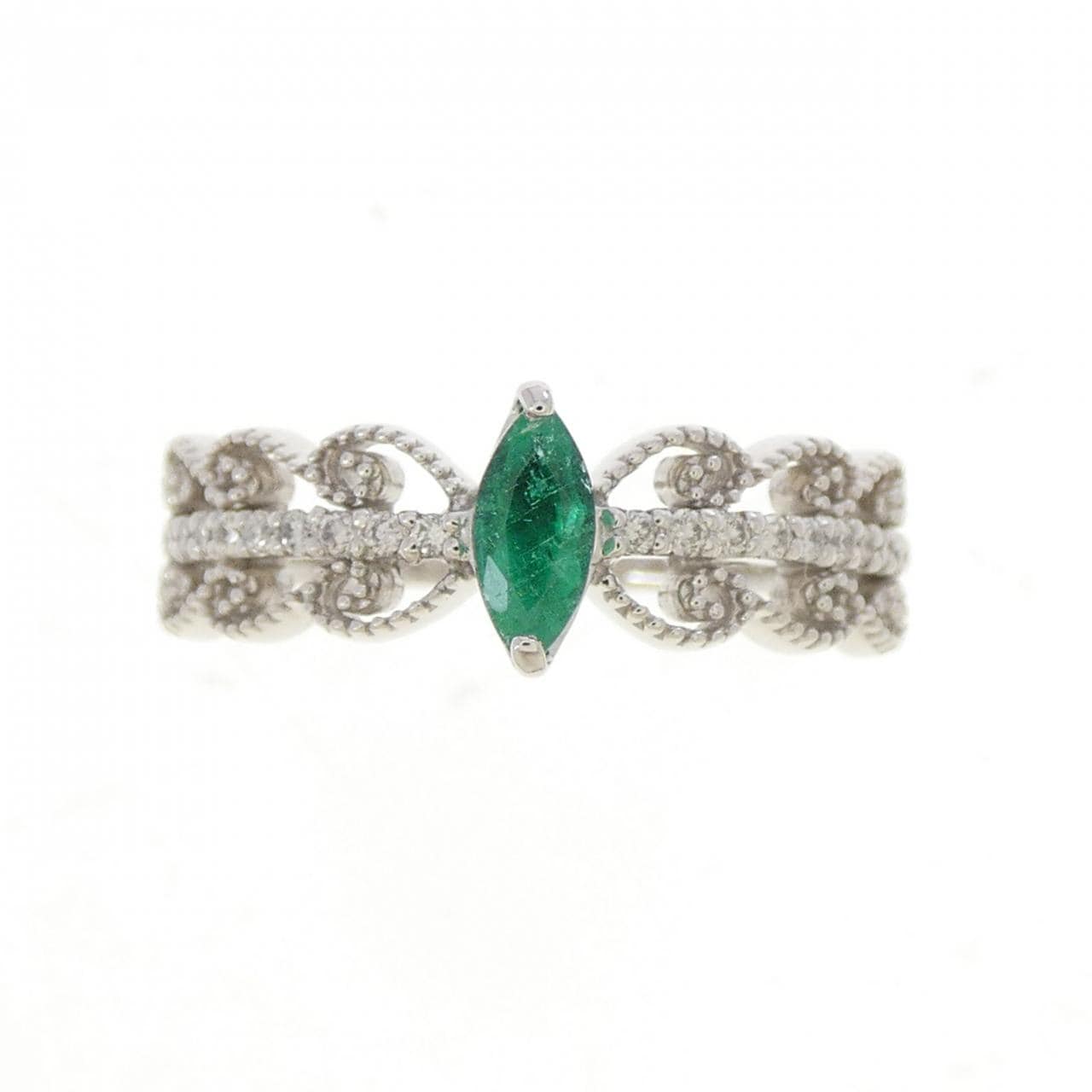 PT900 エメラルド リング 0.17CT