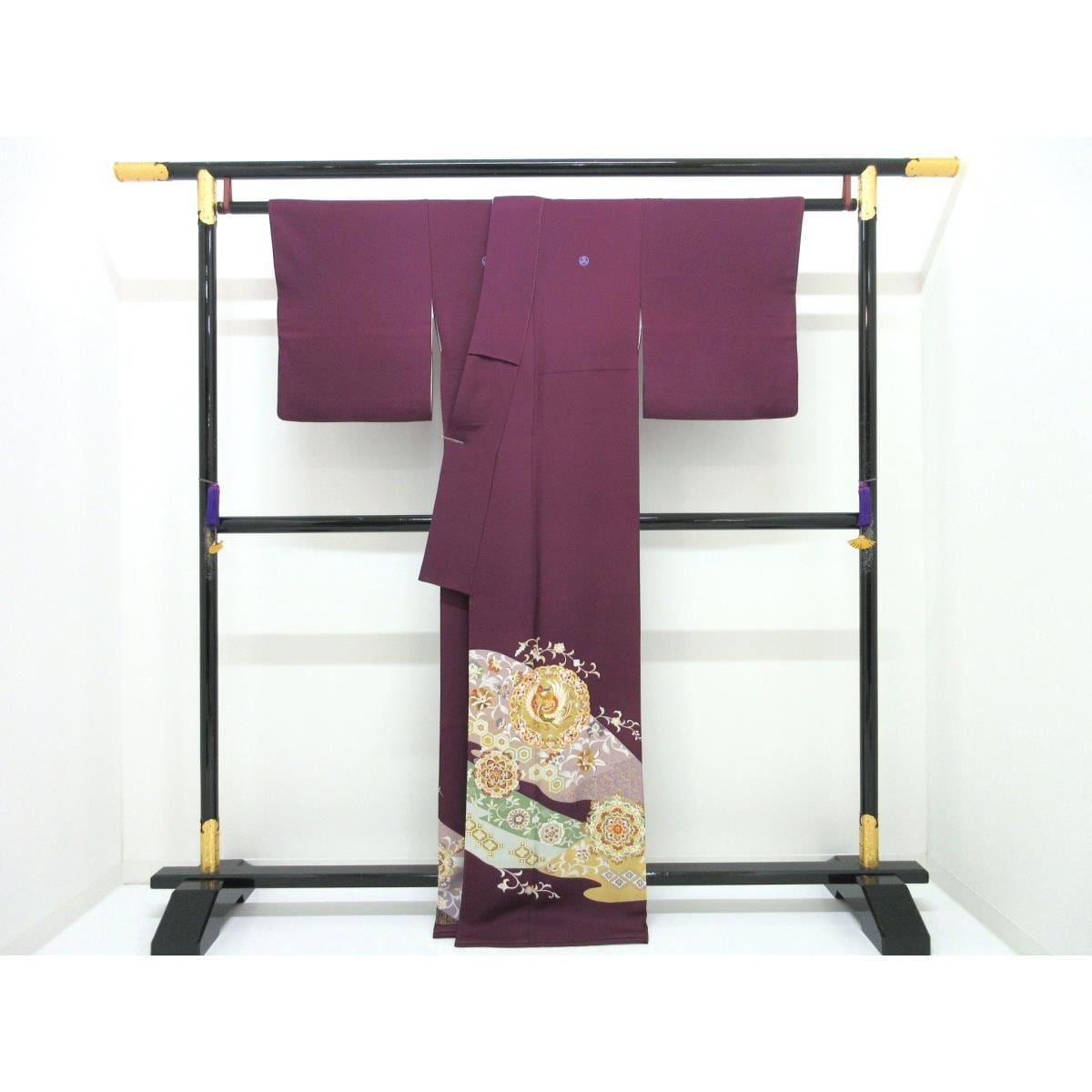 色留袖　千總　丸に三ツ柏