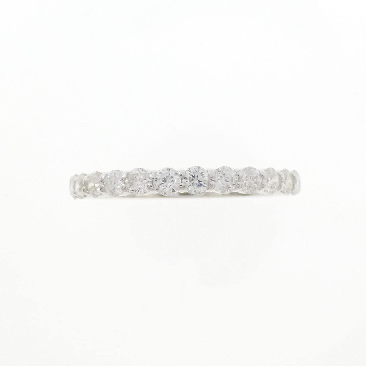 K10WG ハーフエタニティ ダイヤモンド リング 0.50CT