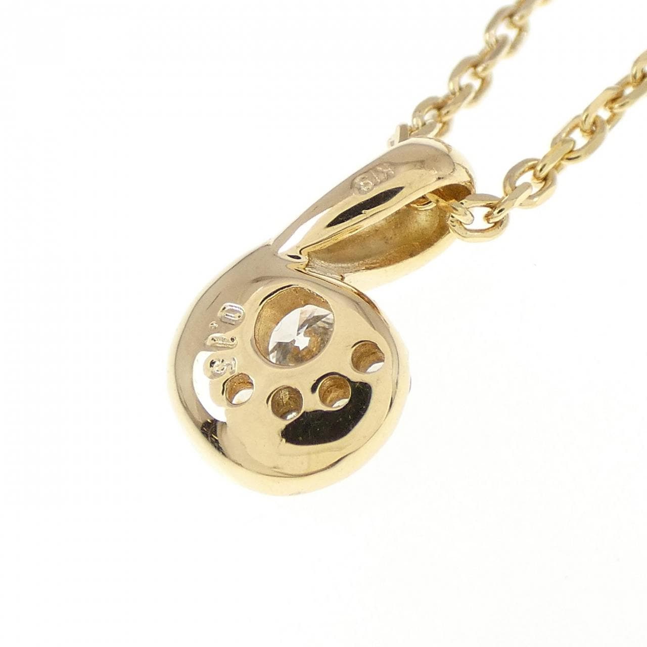 K18YG ダイヤモンド ネックレス 0.15CT