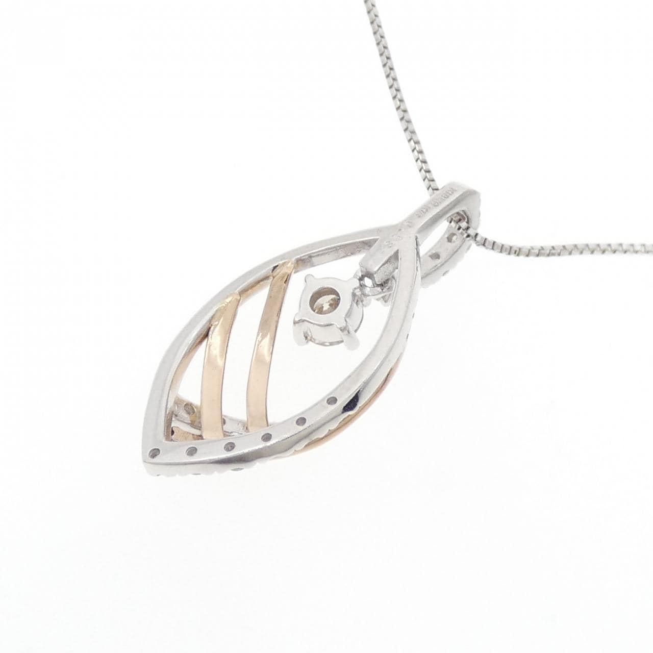 K18WG/K18PG ダイヤモンド ネックレス 0.23CT