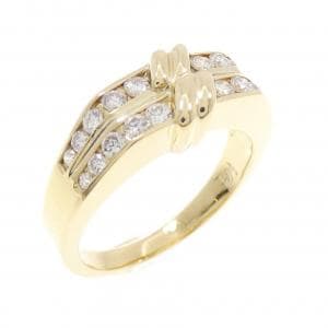 750YG ダイヤモンド リング 0.41CT