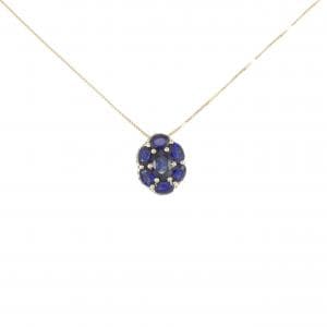 K18YG Sapphire Necklace 1.90CT