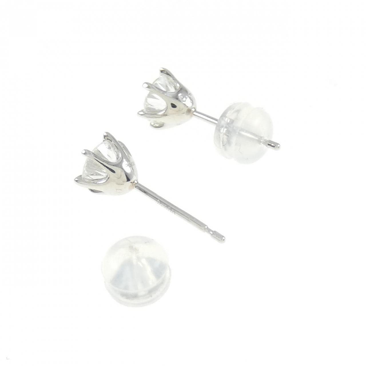 [新品] PT900钻石耳环 0.416CT 0.400CT F SI1 品质好
