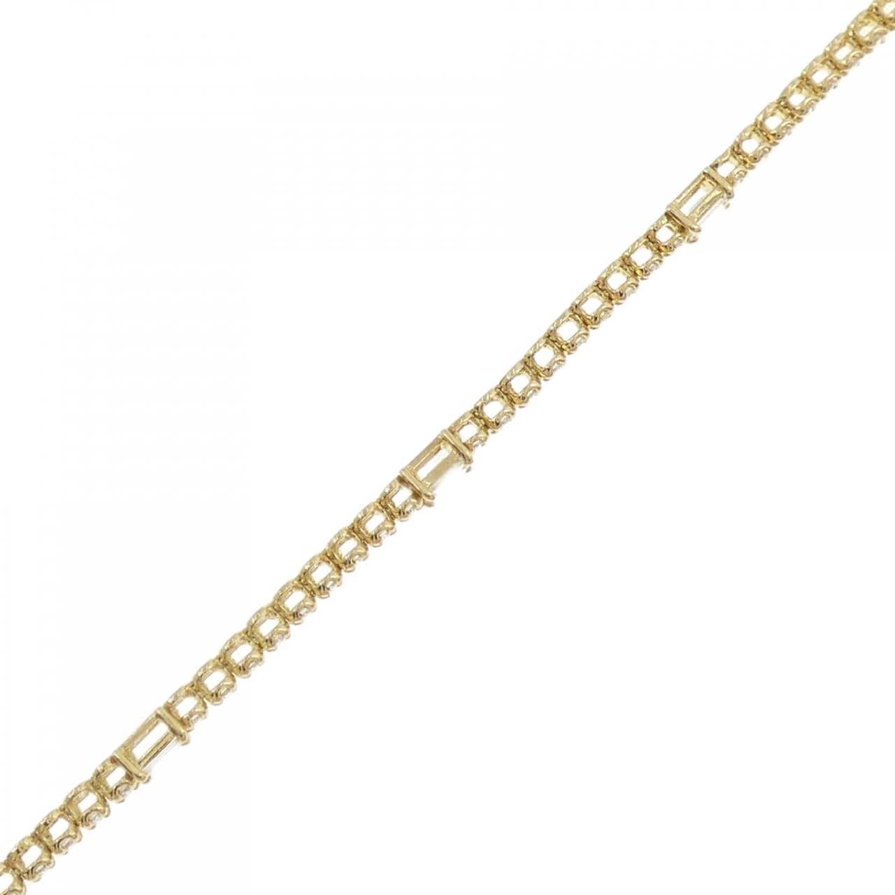 【新品】K18YG ダイヤモンド ブレスレット 1.00CT