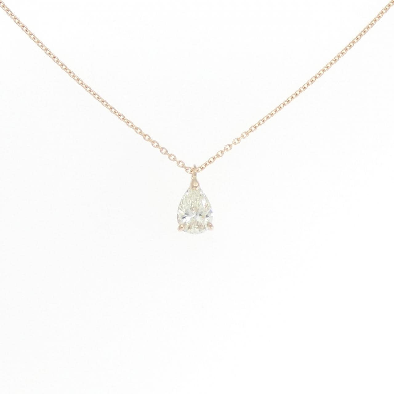 【リメイク】K18PG ダイヤモンド ネックレス 0.529CT J SI2 ペアシェイプ