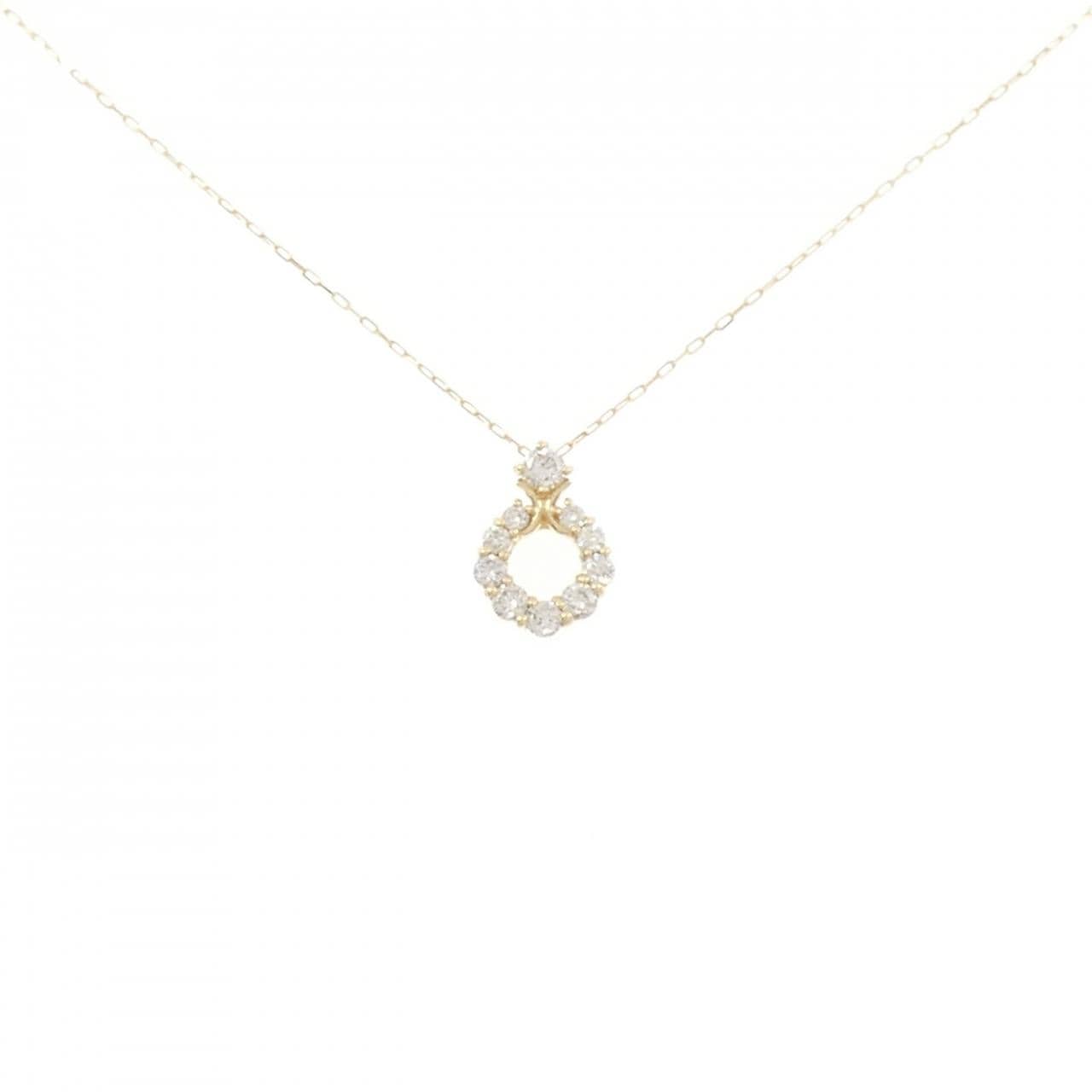 【新品】K18YG ダイヤモンド ネックレス 0.20CT