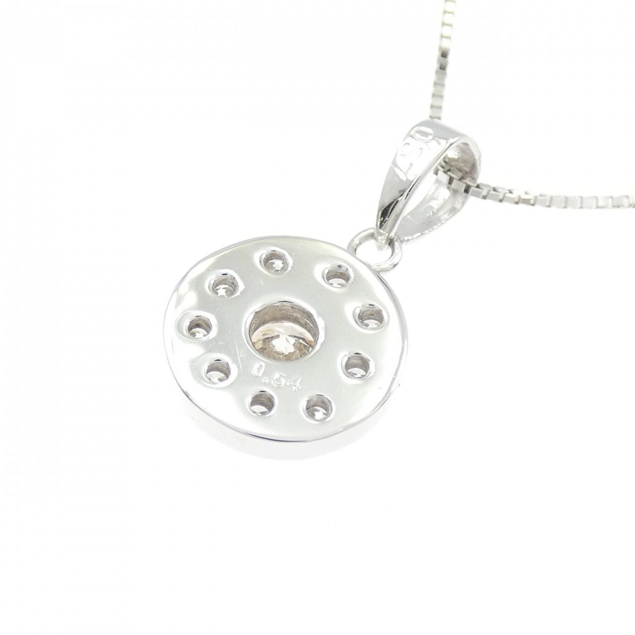 K18WG ダイヤモンド ネックレス 0.37CT