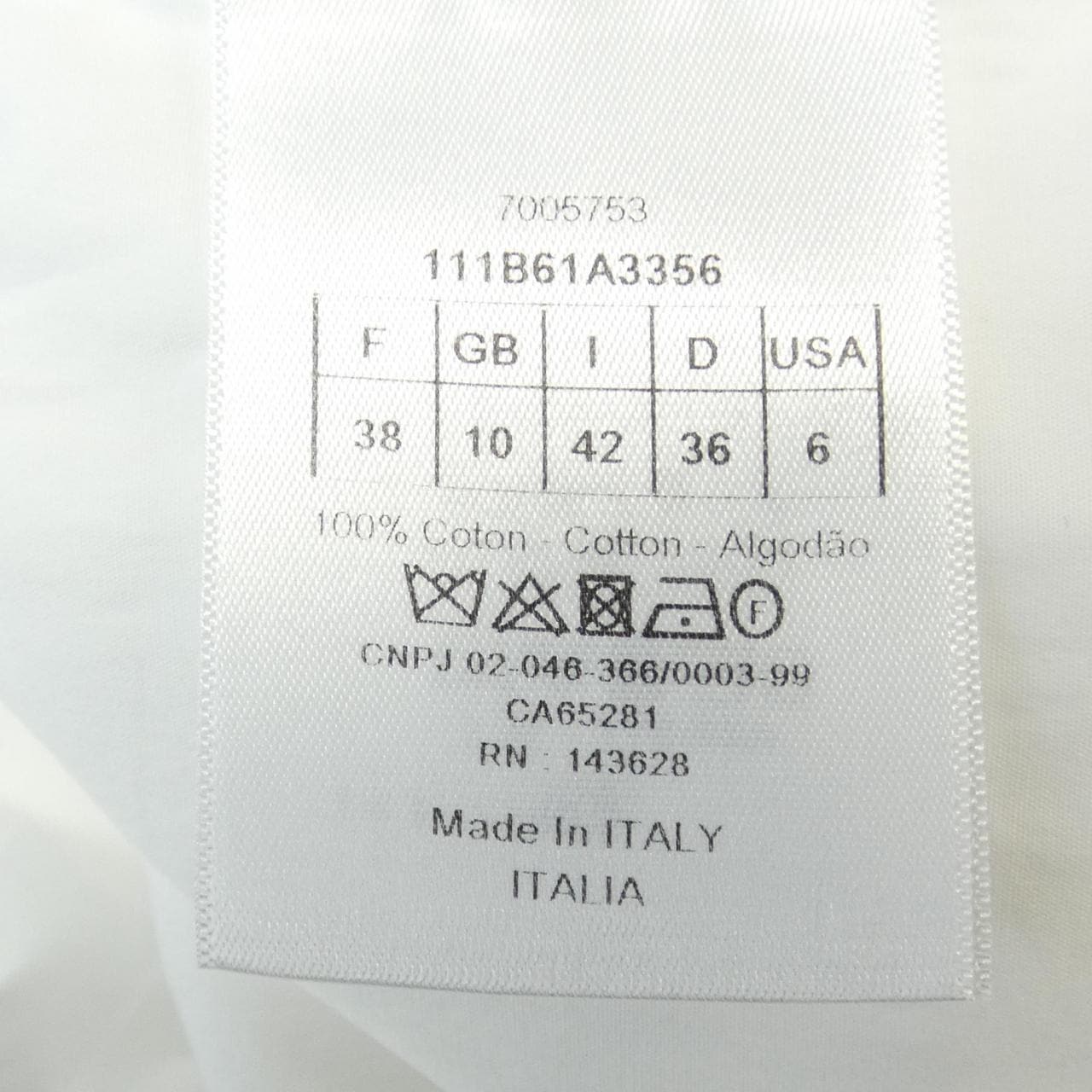 クリスチャンディオール CHRISTIAN DIOR 111B61A3356 S／Sシャツ