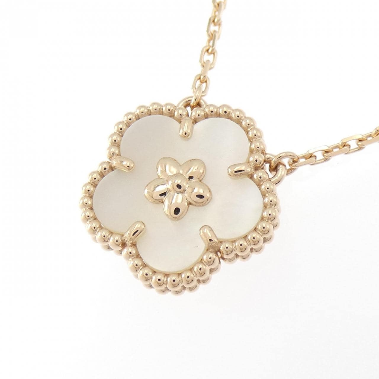 ヴァンクリーフ&アーペル ラッキー スプリング プラムブロッサム ネックレス