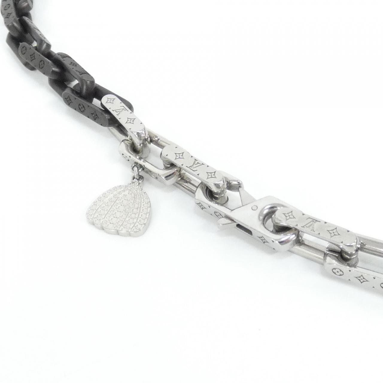 ルイヴィトン (LV X YK) コリエ モノグラム チェーン インフィニティ ドット M01087 ネックレス