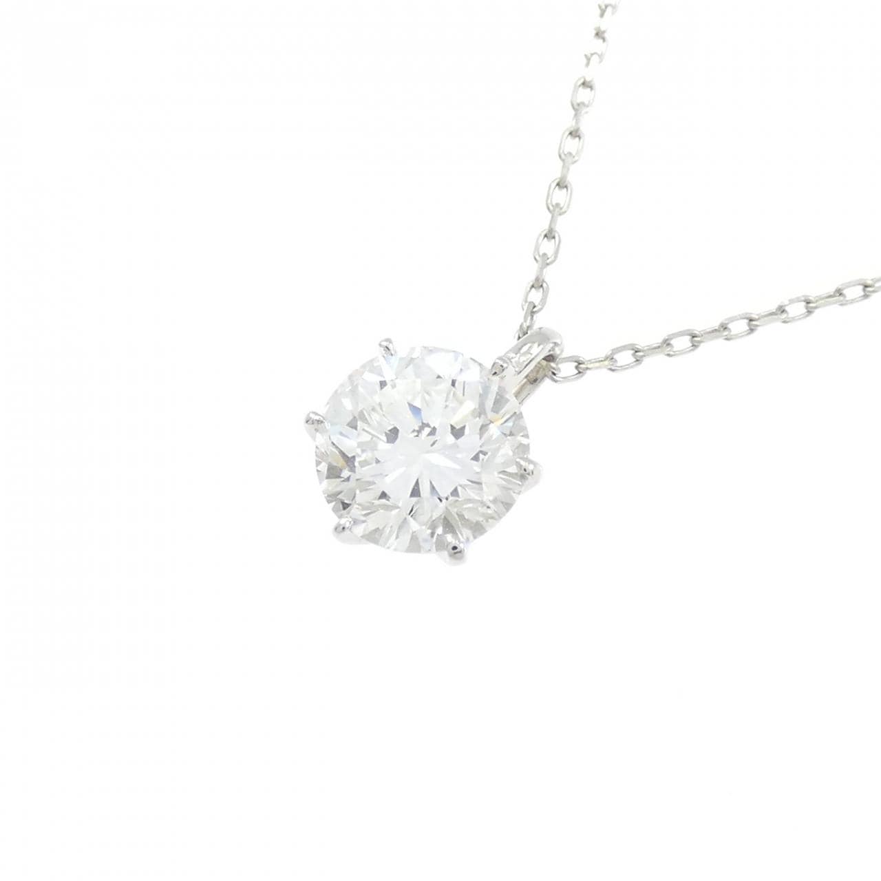 PT900/PT850 ダイヤモンド ネックレス 1.096CT F VS1 Good