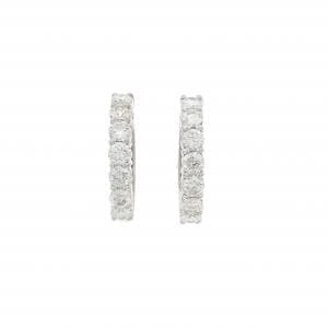 K18WG ダイヤモンド ピアス 1.00CT