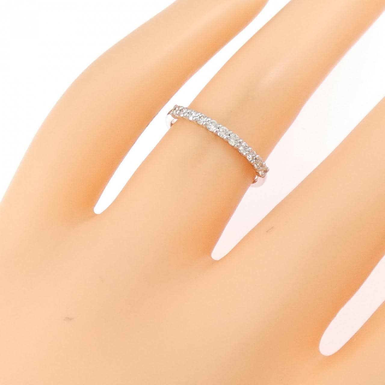 PT950 ハーフエタニティ ダイヤモンド リング 0.20CT