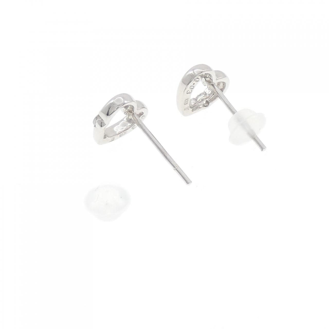 フォリフォリ ハート ダイヤモンド ピアス 0.06CT
