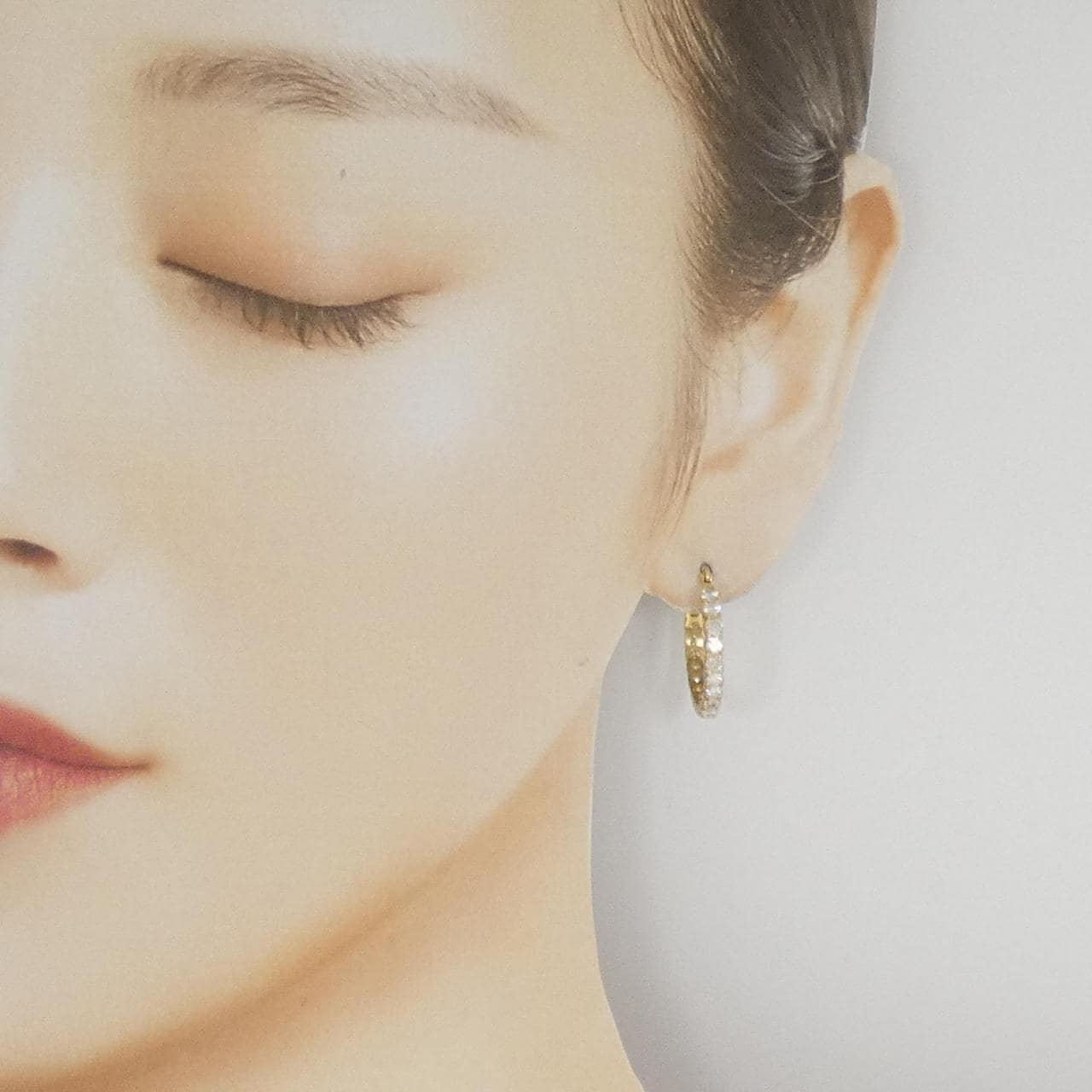 K18YG ダイヤモンド ピアス 2.24CT