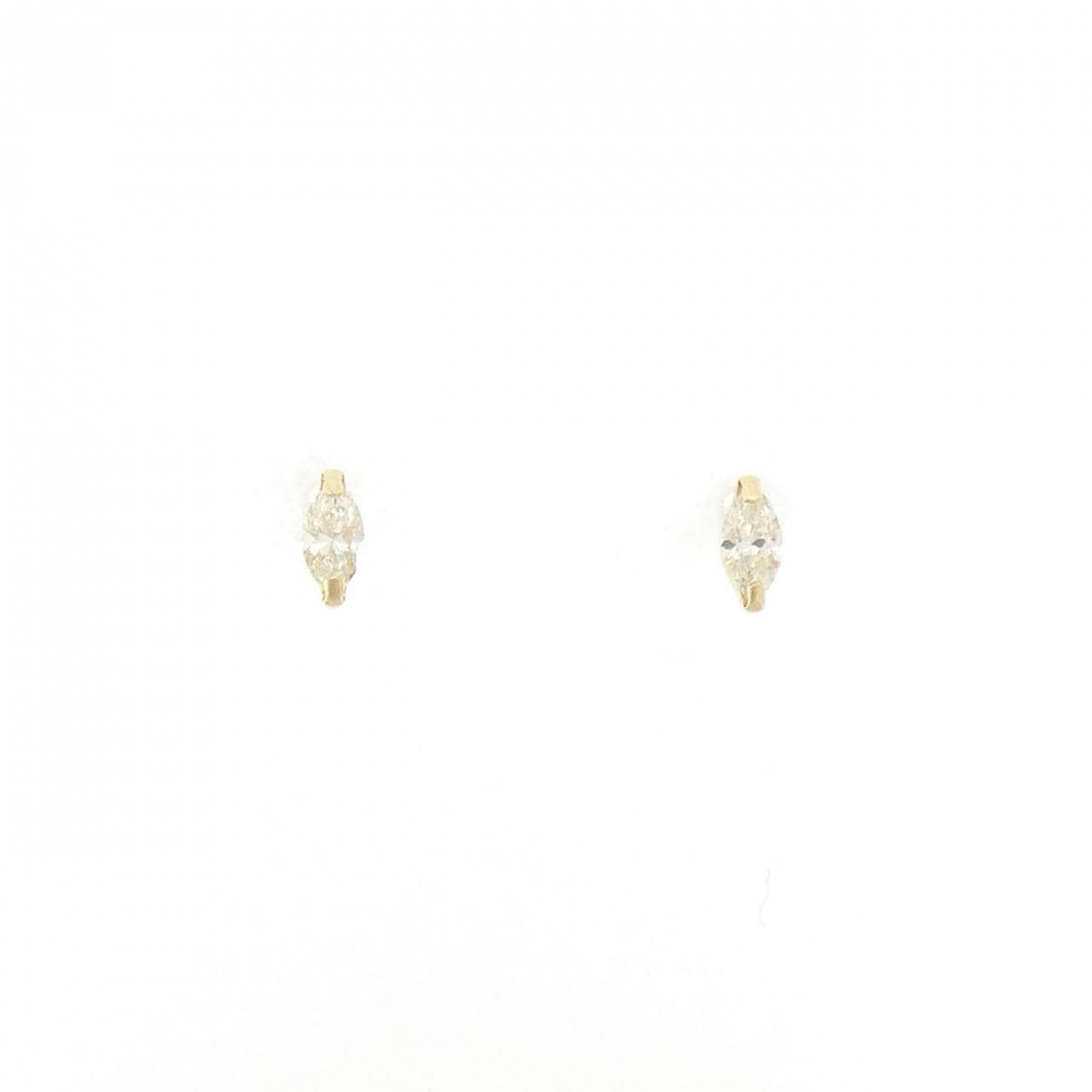 【新品】K18YG ダイヤモンド ピアス 0.14CT
