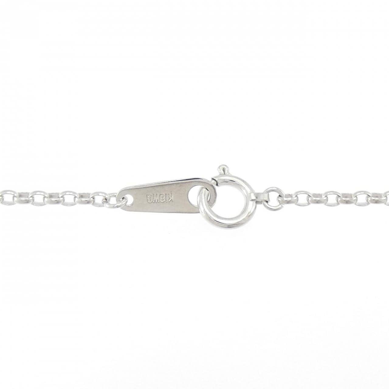 K18WG ガーネット ネックレス 4.00CT