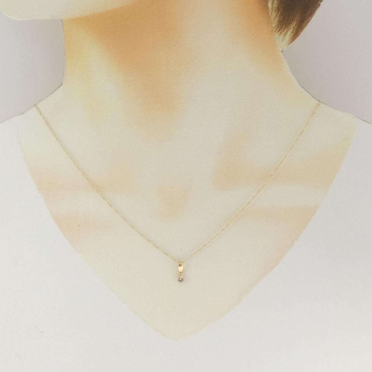 K18YG ダイヤモンド ネックレス 0.20CT
