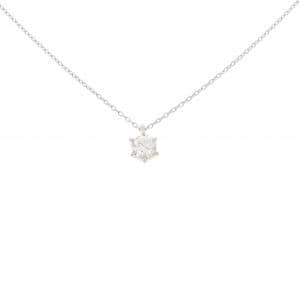 PT900/PT850 ソリティア ダイヤモンド ネックレス 0.300CT