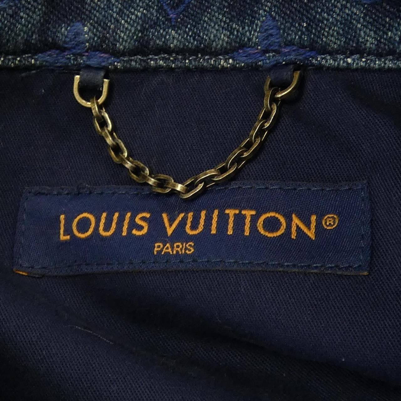 ルイヴィトン LOUIS VUITTON レインボーモノグラムショートスリブデニムシャツ HOS72XYM4 S／Sシャツ