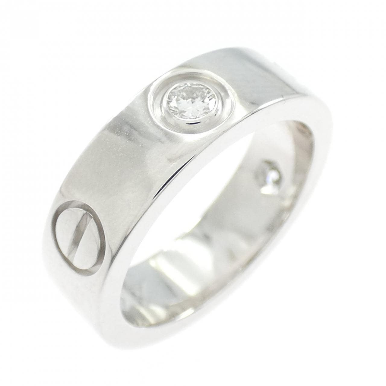 カルティエ ラブ ハーフダイヤ リング