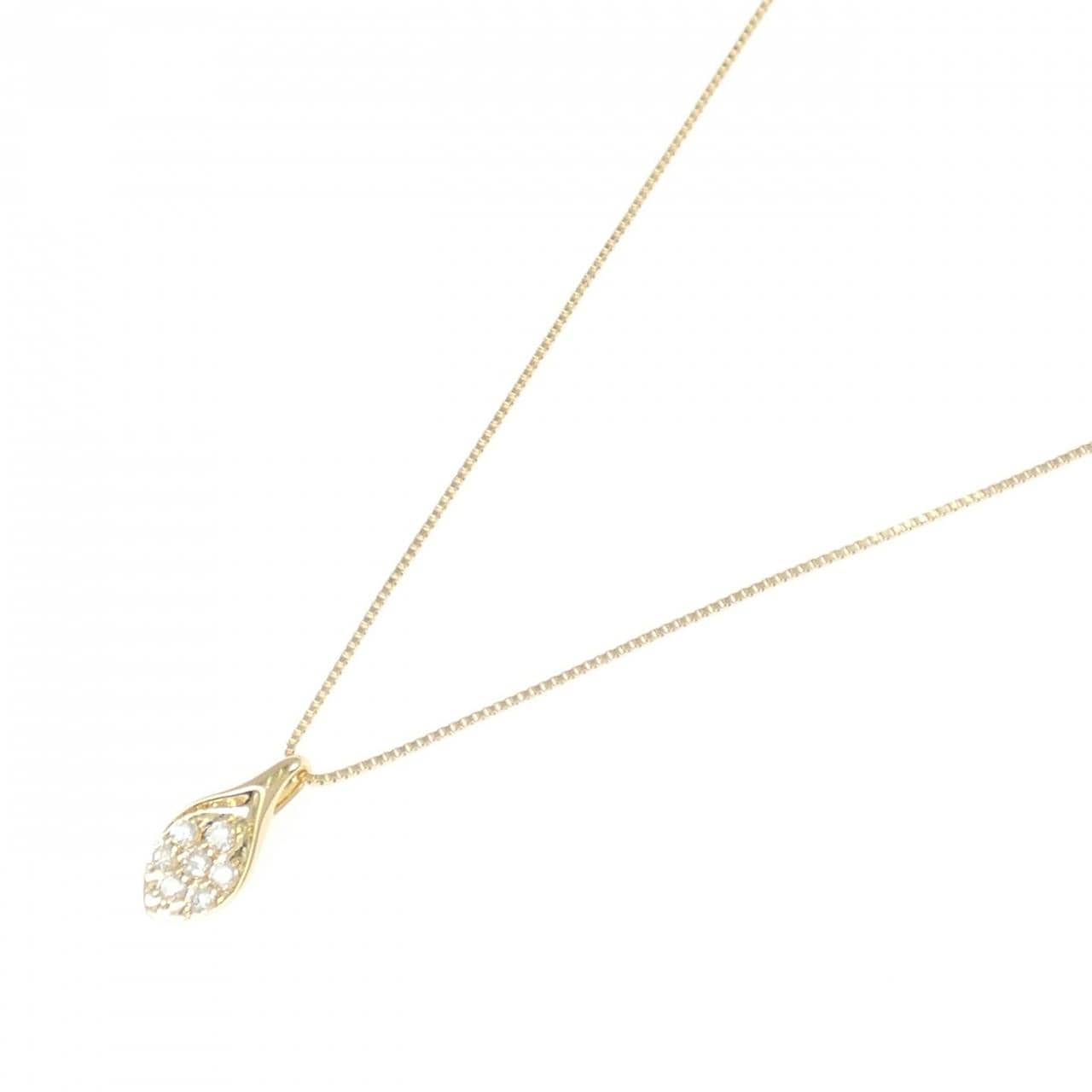 K18YG ダイヤモンド ネックレス 0.13CT
