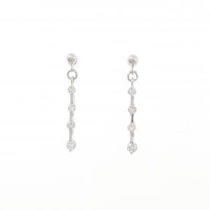 K18WG ダイヤモンド ピアス 0.30CT