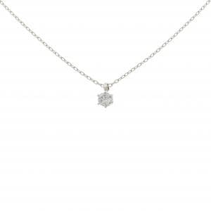 PT/PT850 ソリティアダイヤモンド ネックレス 0.12CT