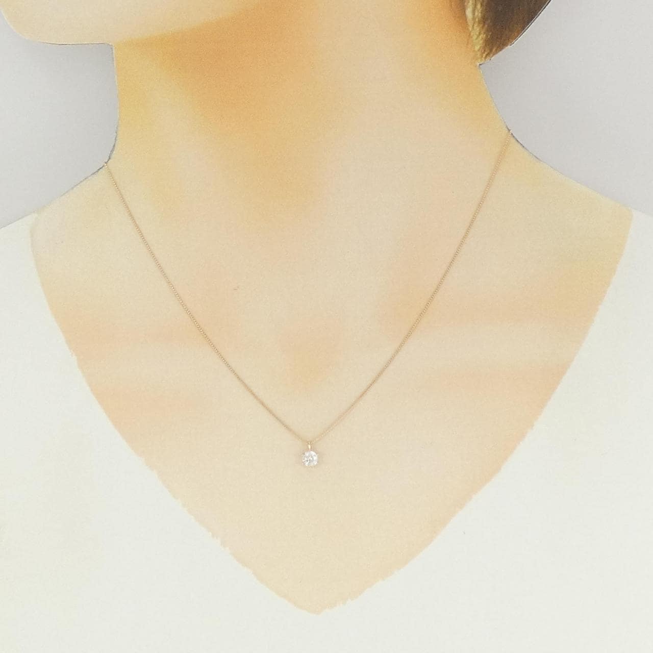 K18PG ダイヤモンド ネックレス 0.313CT G I1 Good