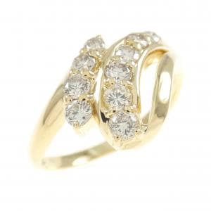 K18YG ダイヤモンド リング 0.50CT
