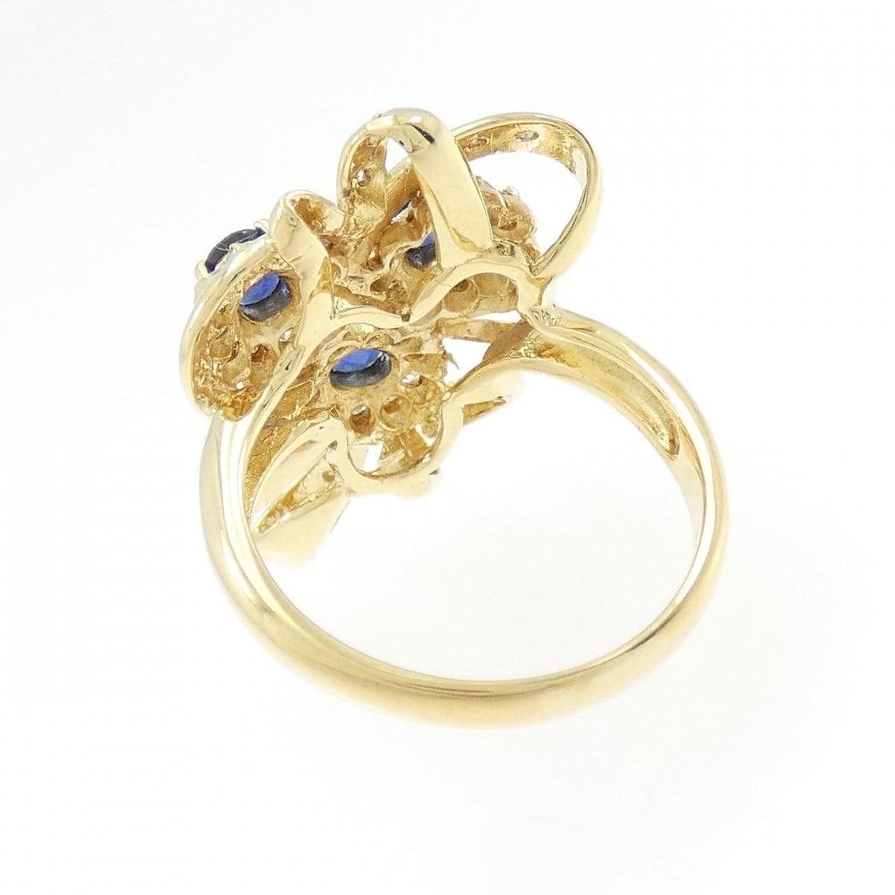 K18YG蓝宝石戒指0.73CT