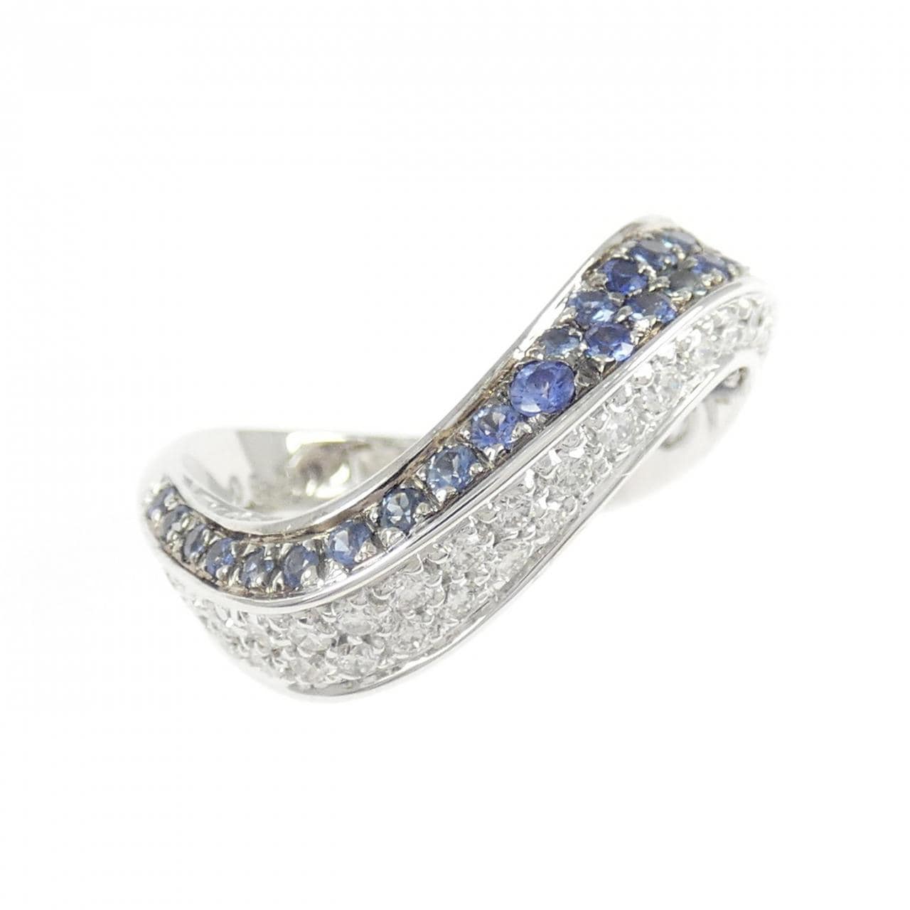 クイーン サファイヤ リング 0.74CT