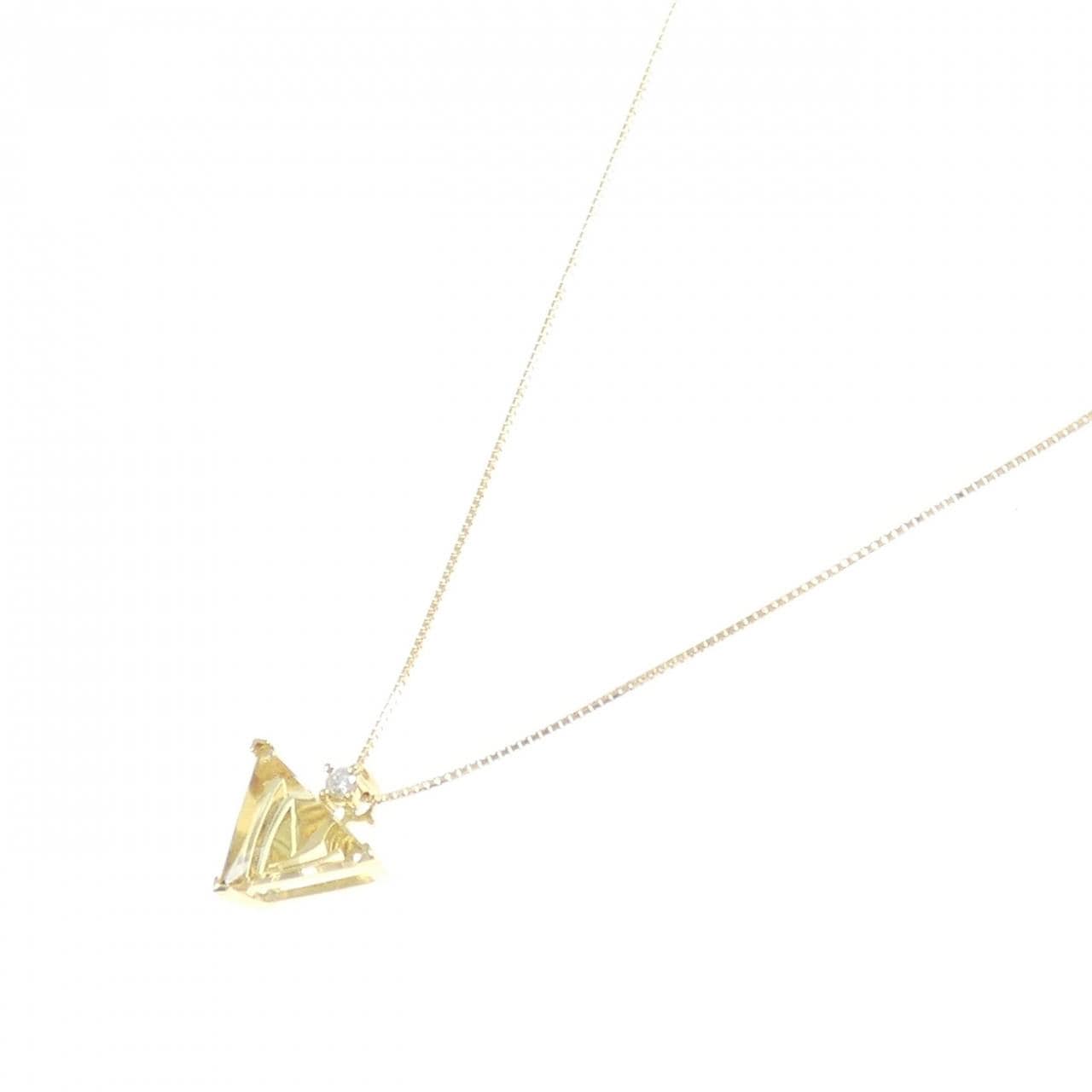 K18YG シトリン ネックレス 1.92CT
