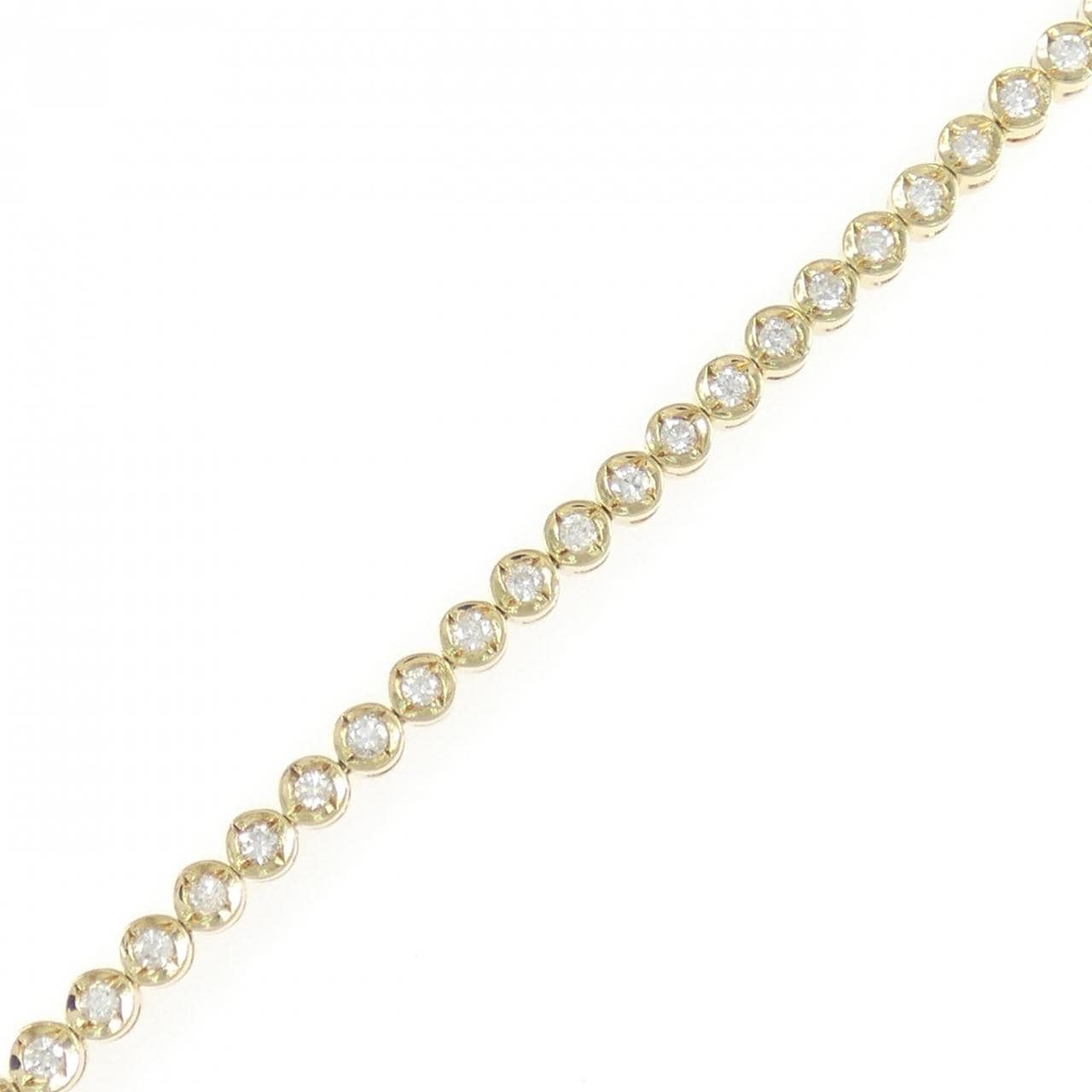 K18YG ダイヤモンド ブレスレット 1.05CT