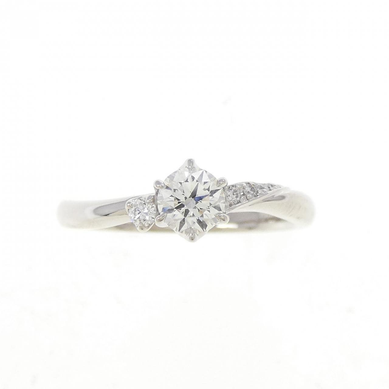 PT950 ダイヤモンド リング 0.329CT G VVS2 3EXT