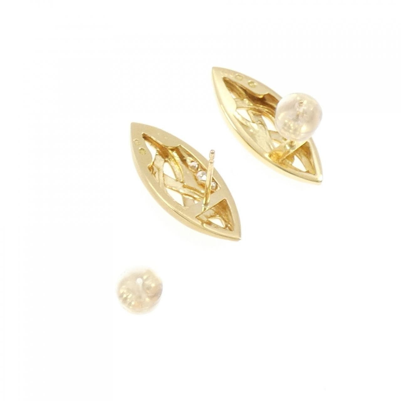 K18YG ダイヤモンド ピアス 0.06CT