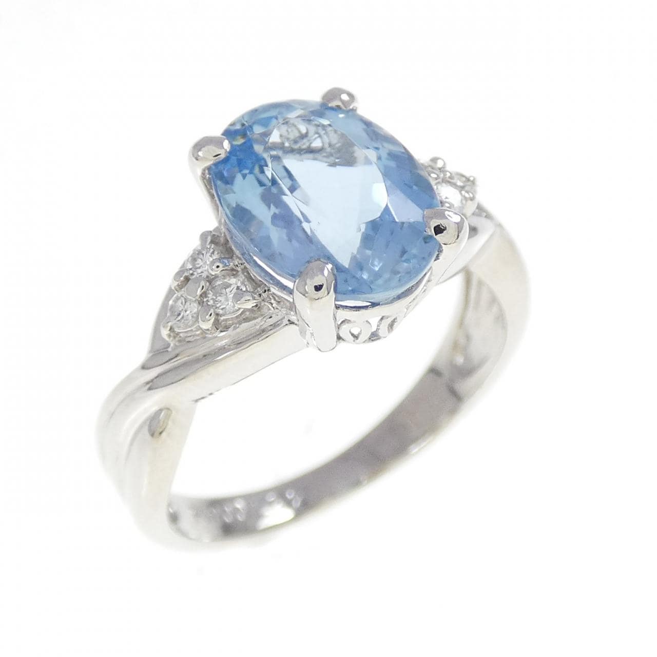 PT900 アクアマリン リング 1.92CT