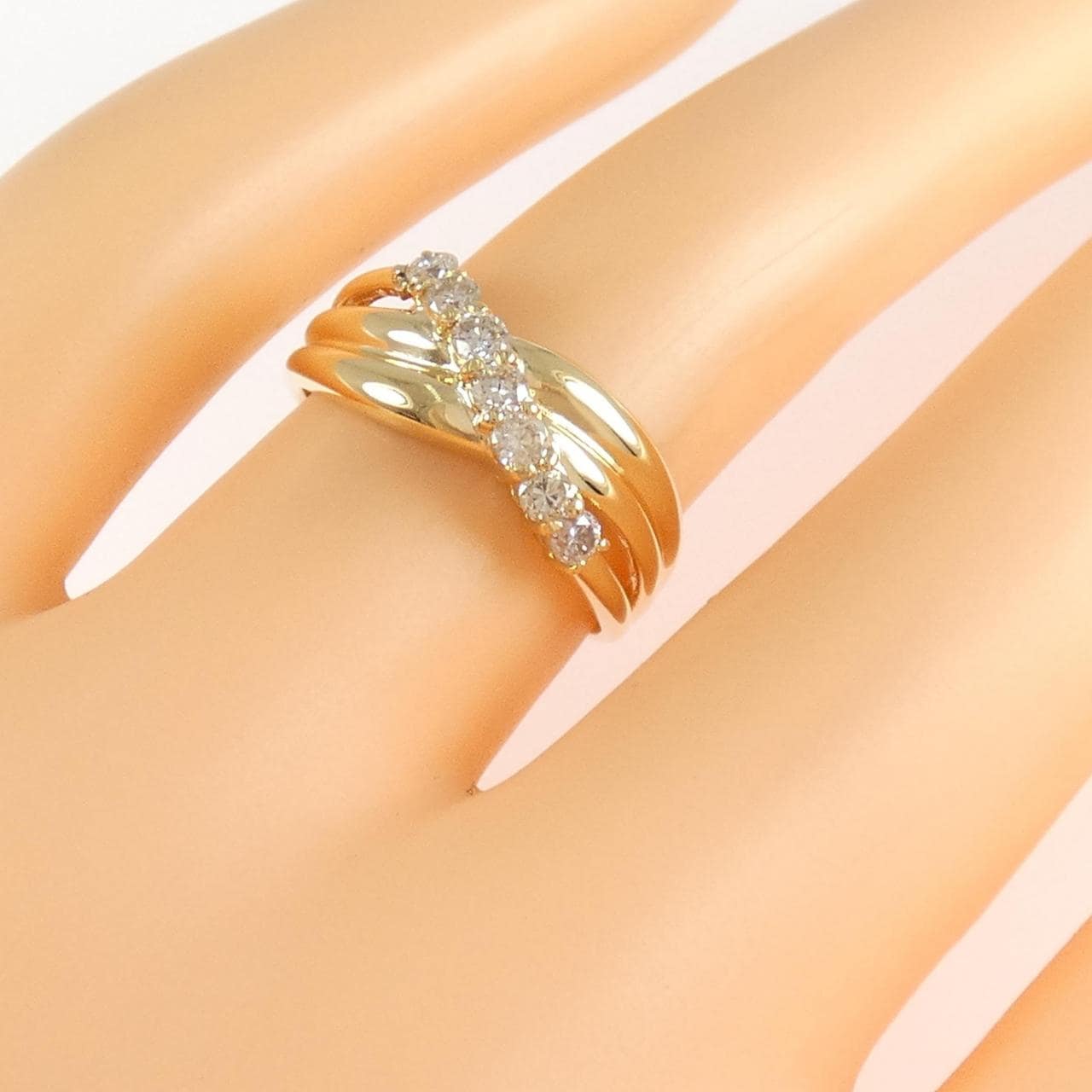 K18YG ダイヤモンド リング 0.20CT