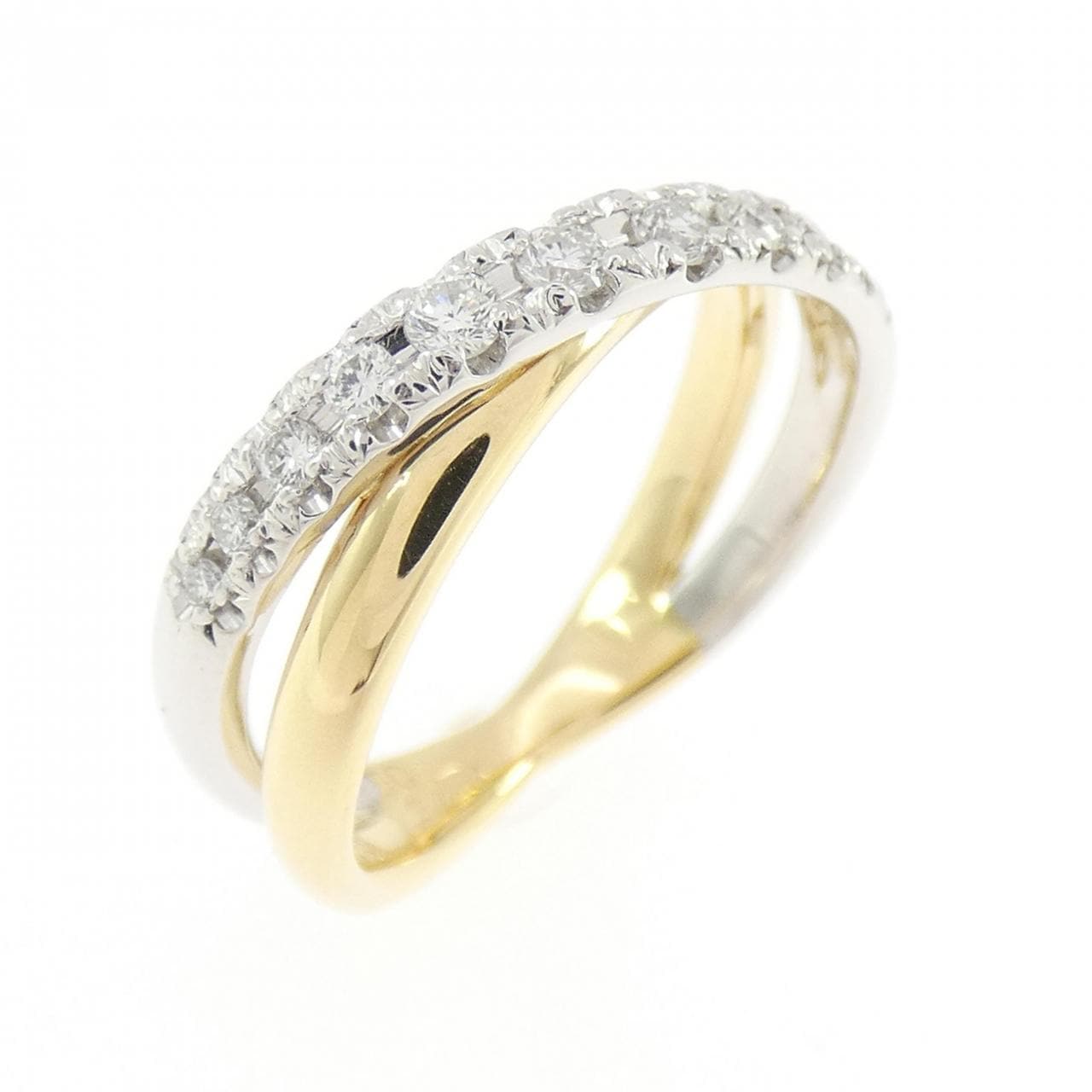 750YG/750WG ダイヤモンド リング 0.16CT