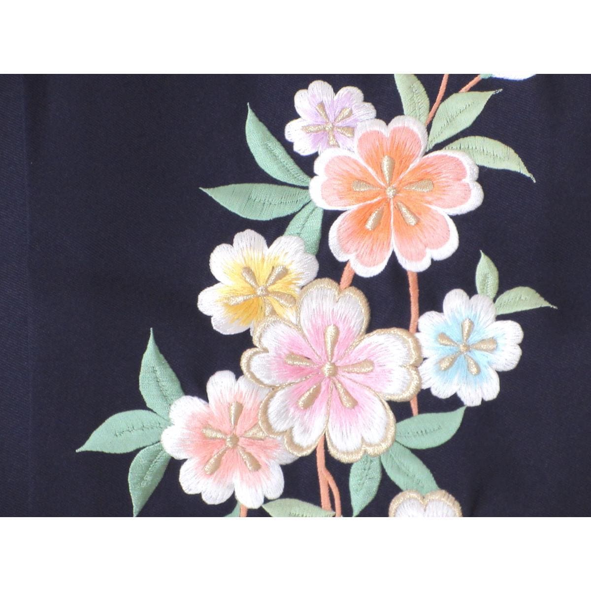 女袴　ボカシ刺繍　紐下１０２ｃｍ　３Ｌ